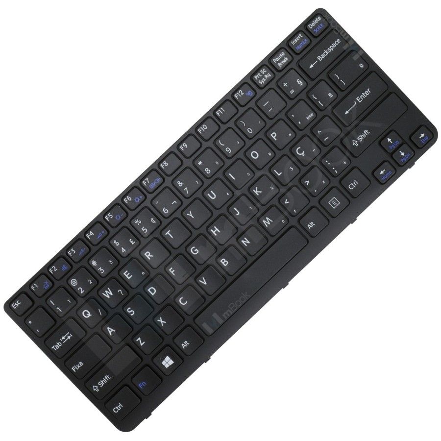 Teclado Sony Vaio Sve141d12t Sve14111elw BR Trava 1,8cm