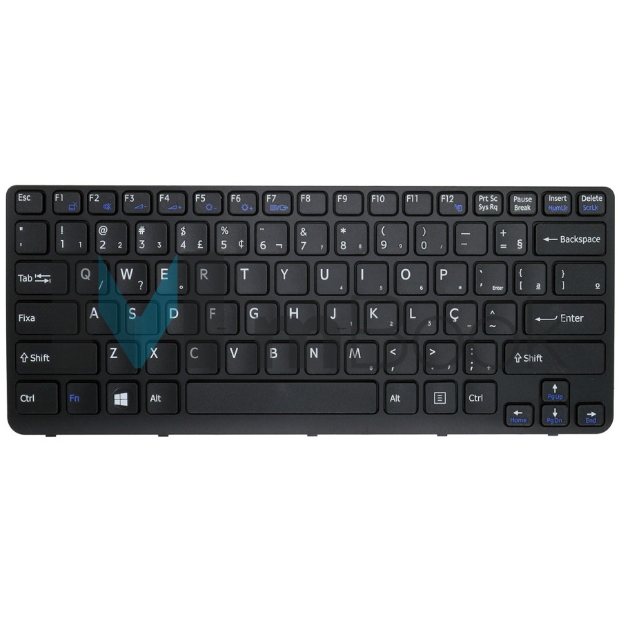 Teclado Sony Vaio Sve141d12t Sve14111elw BR Trava 1,8cm