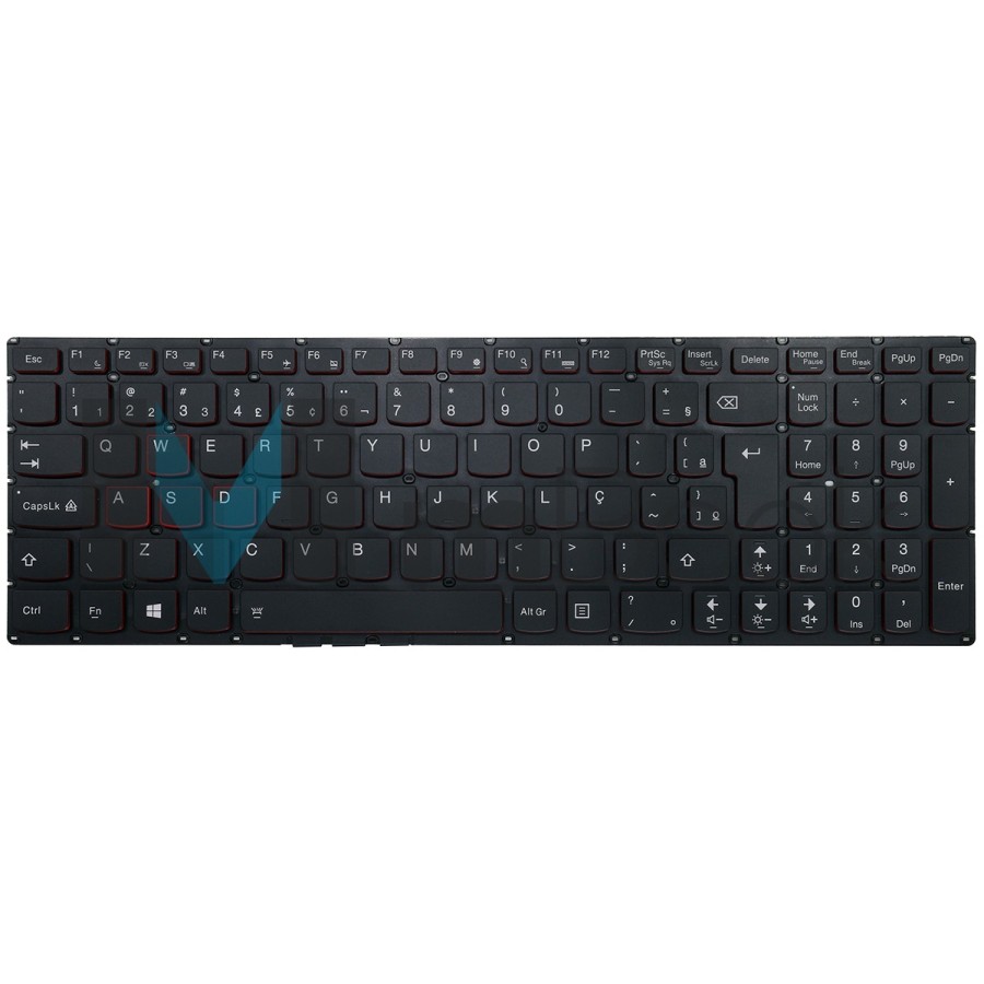 Teclado para Lenovo compatível com pk130zf2a28, 