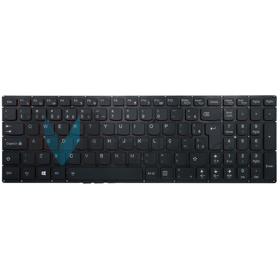 Teclado para Lenovo compatível com pk130zf2a28, 