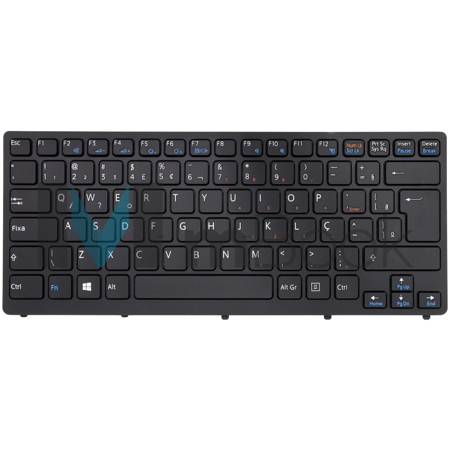 Teclado para Sony Vaio Vpccw18fx/w Vpc-cw16fa BR com Ç