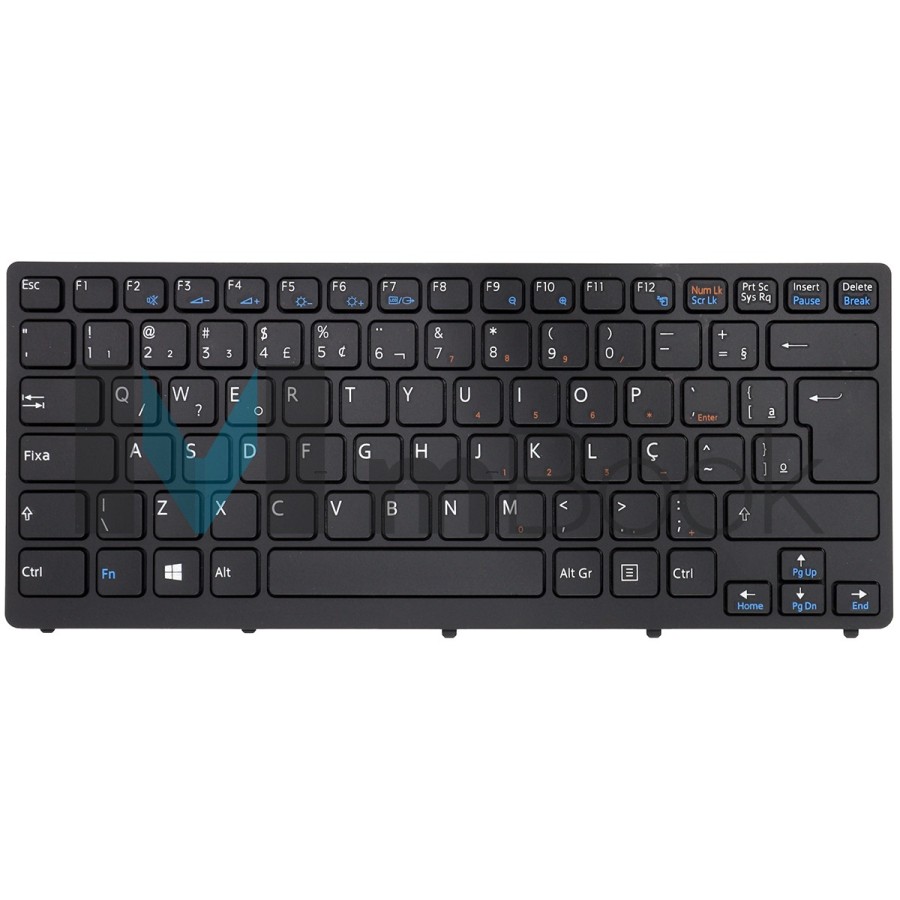 Teclado para Sony Vaio Vpccw17fx/w Vpc-cw15fg BR com Ç