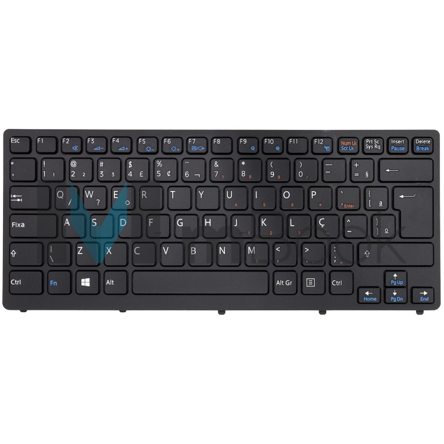 Teclado para Sony Vaio Vpccw17fx/w Vpc-cw15fg BR com Ç