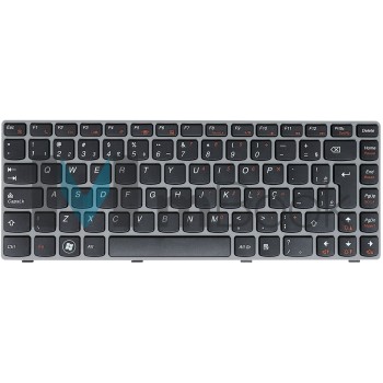 Teclado para Lenovo Ideapad Z450 Z460a Z460g Moldura Cinza, Teclado para Lenovo Ideapad Z450 Z460a Z460g Moldura Cinza,