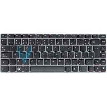 Teclado para Lenovo Ideapad Z450 Z460a Z460g Moldura Cinza, Teclado para Lenovo Ideapad Z450 Z460a Z460g Moldura Cinza,