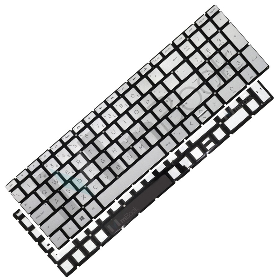 Teclado para HP 15-DA0032WM 15T-CS Layout PO Com Led