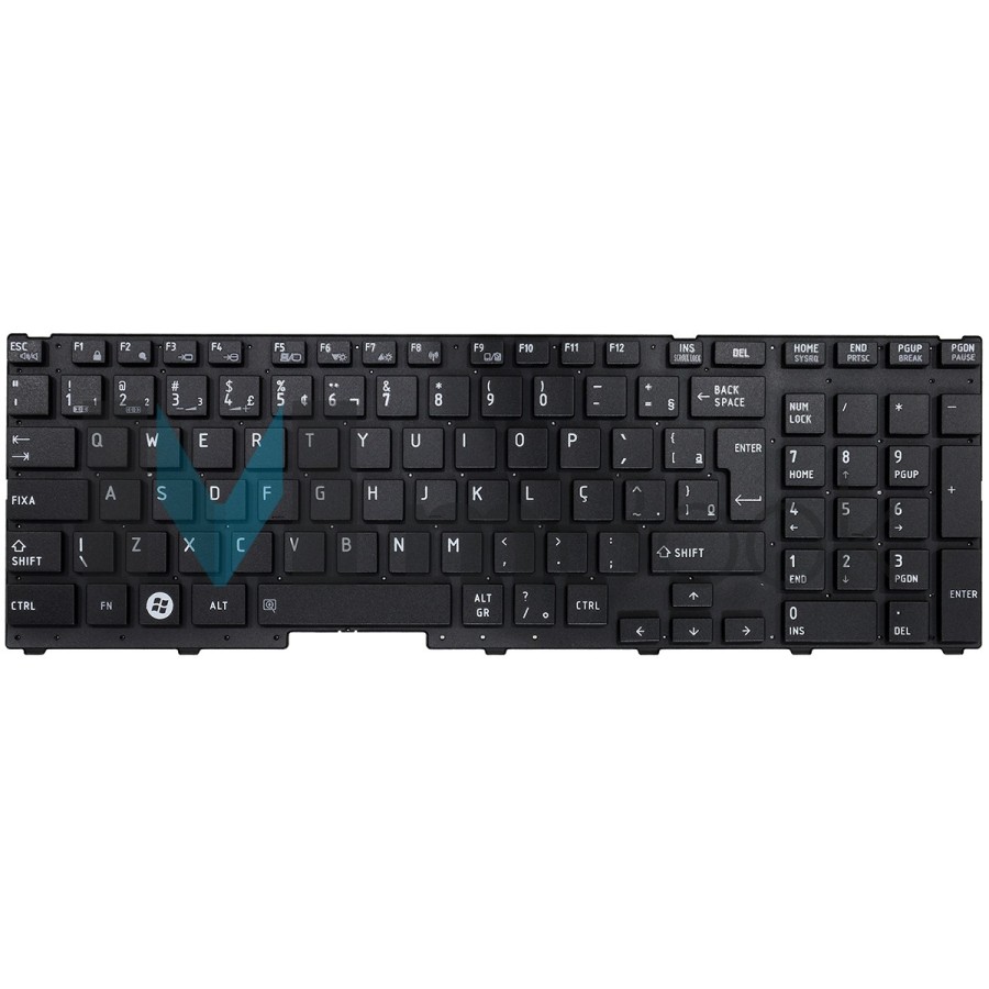 Teclado para Toshiba Satellite A660 A660-01S Layout BR