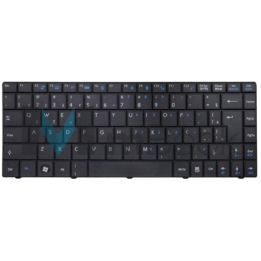 Teclado Para Msi Cr400 Cx400 X300 X320 X340 V103522ak1 BR Ç