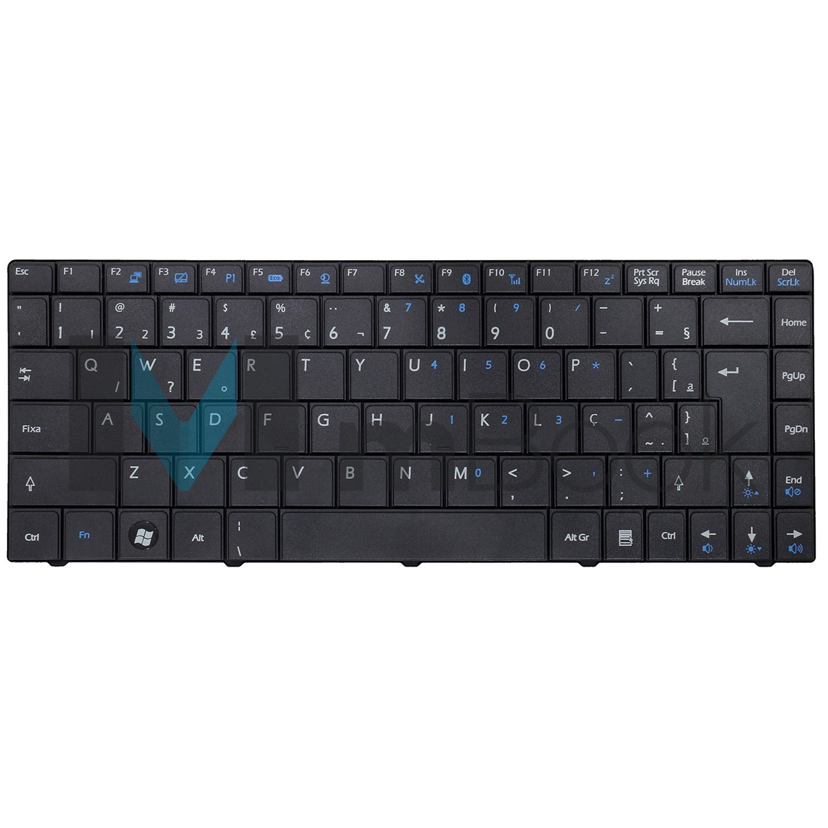 Teclado Para Msi Cr400 Cx400 X300 X320 X340 V103522ak1 BR Ç, 