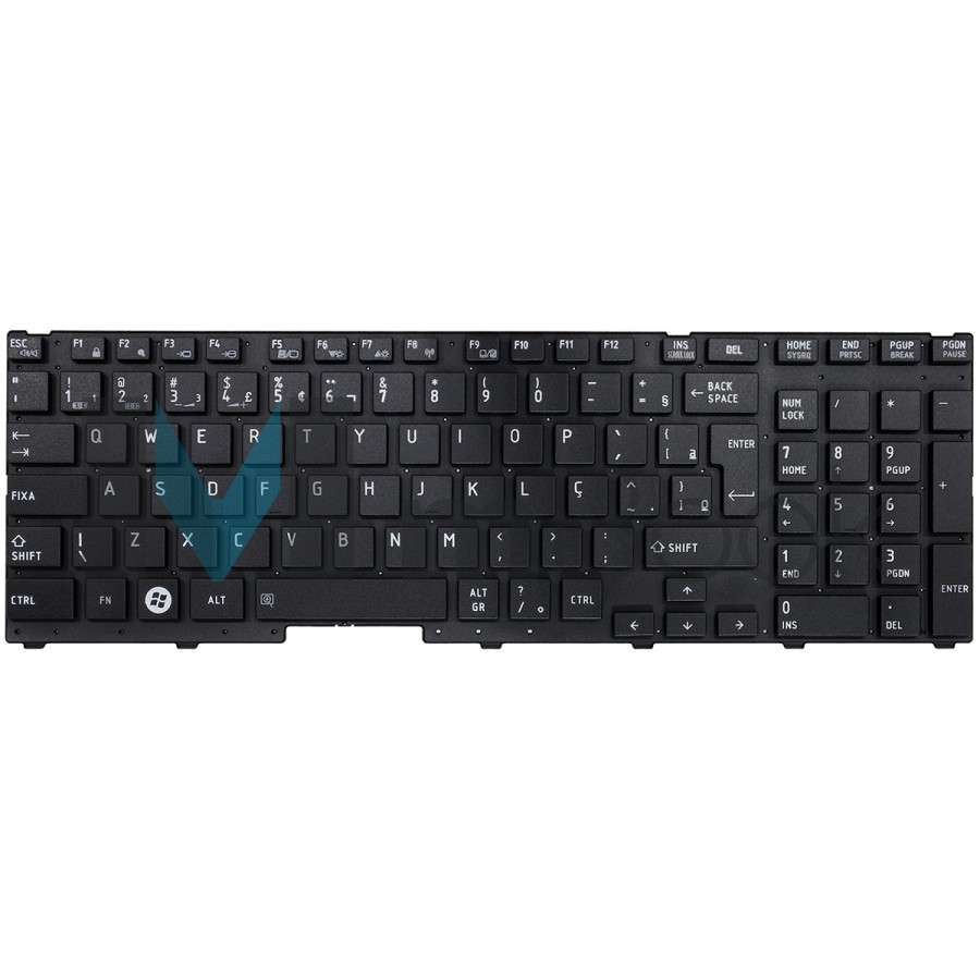 Teclado para Toshiba Satellite A660-07U A660-0QE Layout BR