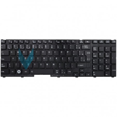 Teclado para Toshiba Satellite A660-12Q A660-12T Layout BR