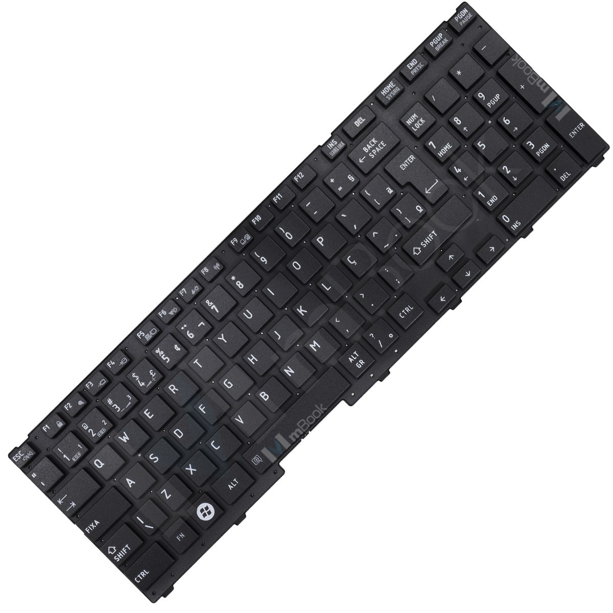 Teclado para Toshiba Satellite A660-155 A665-S6050 Layout BR Teclado para Toshiba Satellite A660-155 A665-S6050 Layout BR