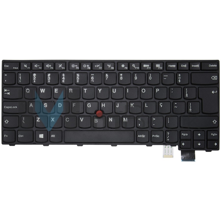 Teclado para Lenovo compatível com PN 00PA411 Layout BR Ç, 