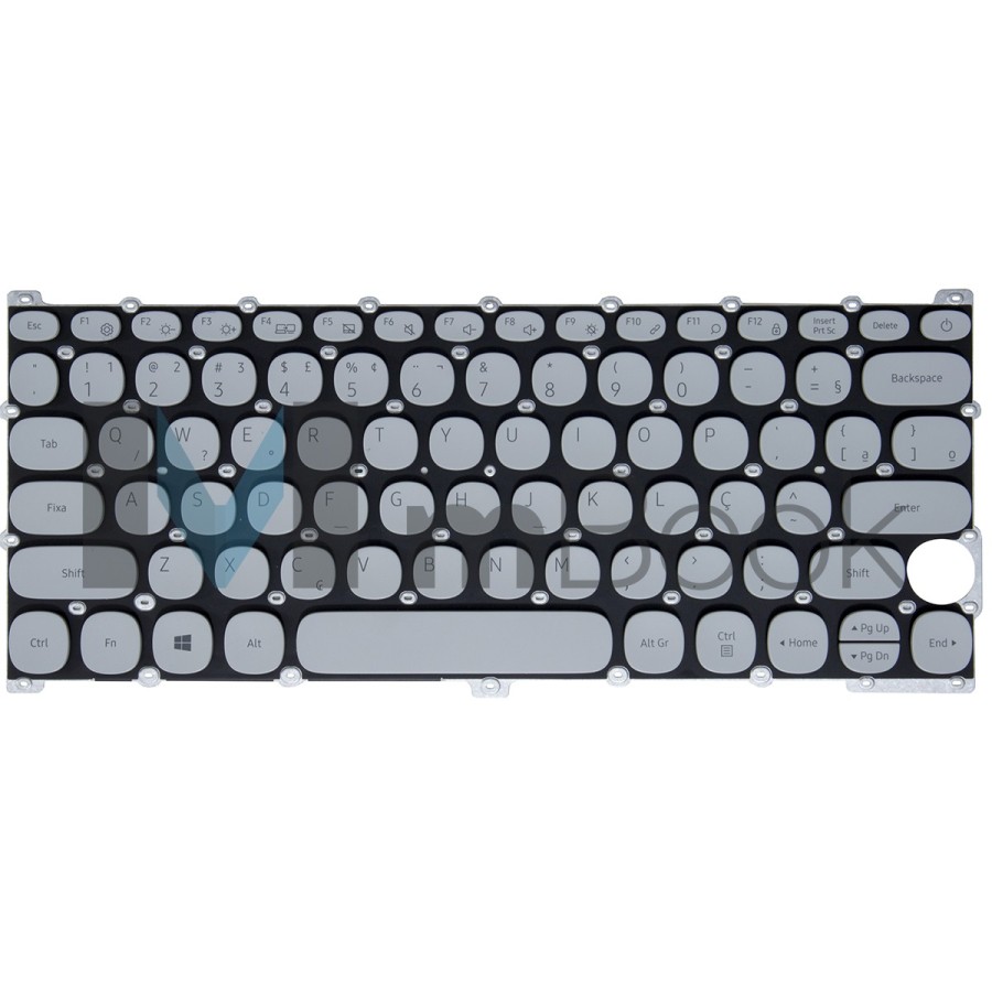 Teclado para Samsung NP350XBB Cinza BR