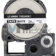 Fita Para Rotuladora Lw 600 Lw600 Epson Compatível Lc-6wbn Fita Para Rotuladora Lw 600 Lw600 Epson Compatível Lc-6wbn