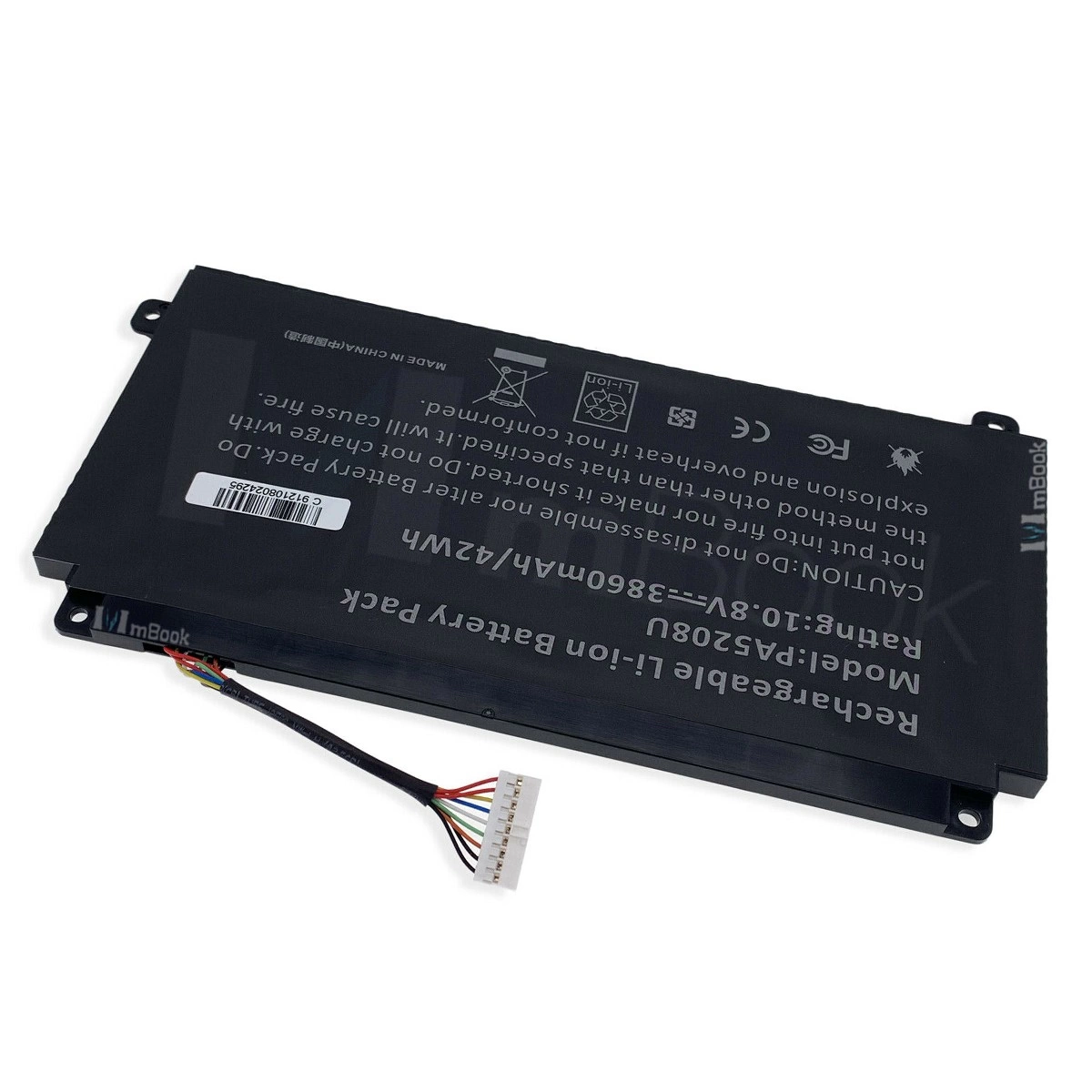 Bateria para Toshiba compatível com PN PA5208U-1BRS