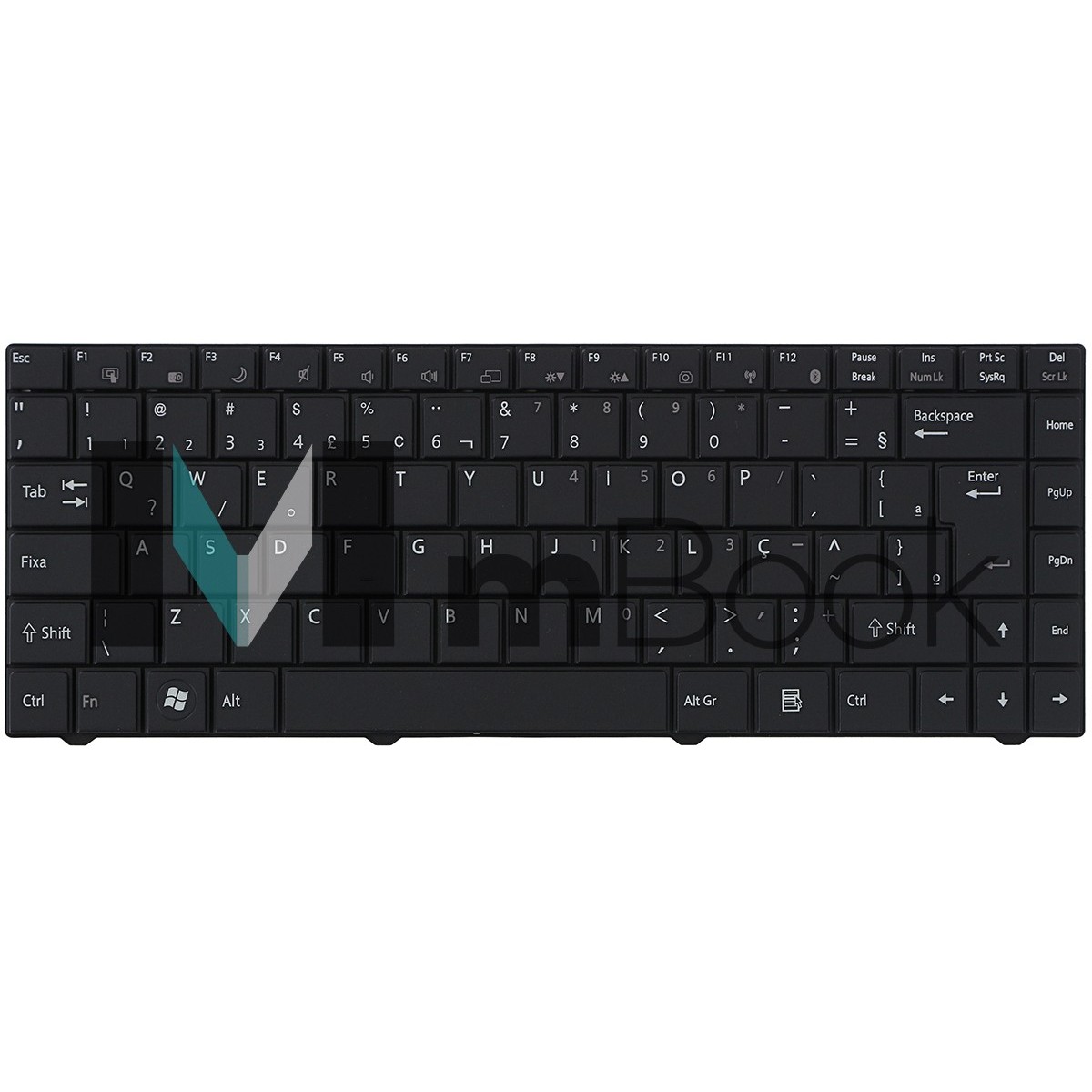 Teclado para Positivo compatível com PN qaq02, 