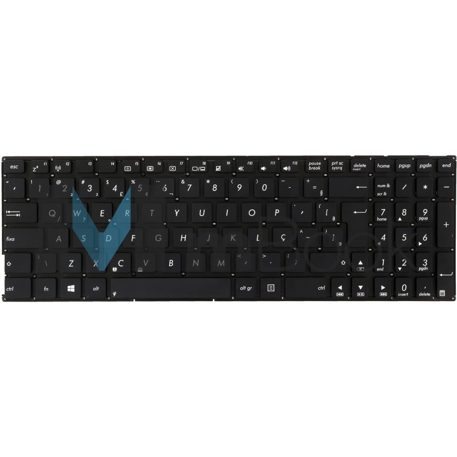 Teclado para Asus compatível com 9Z.N8SSUD1B