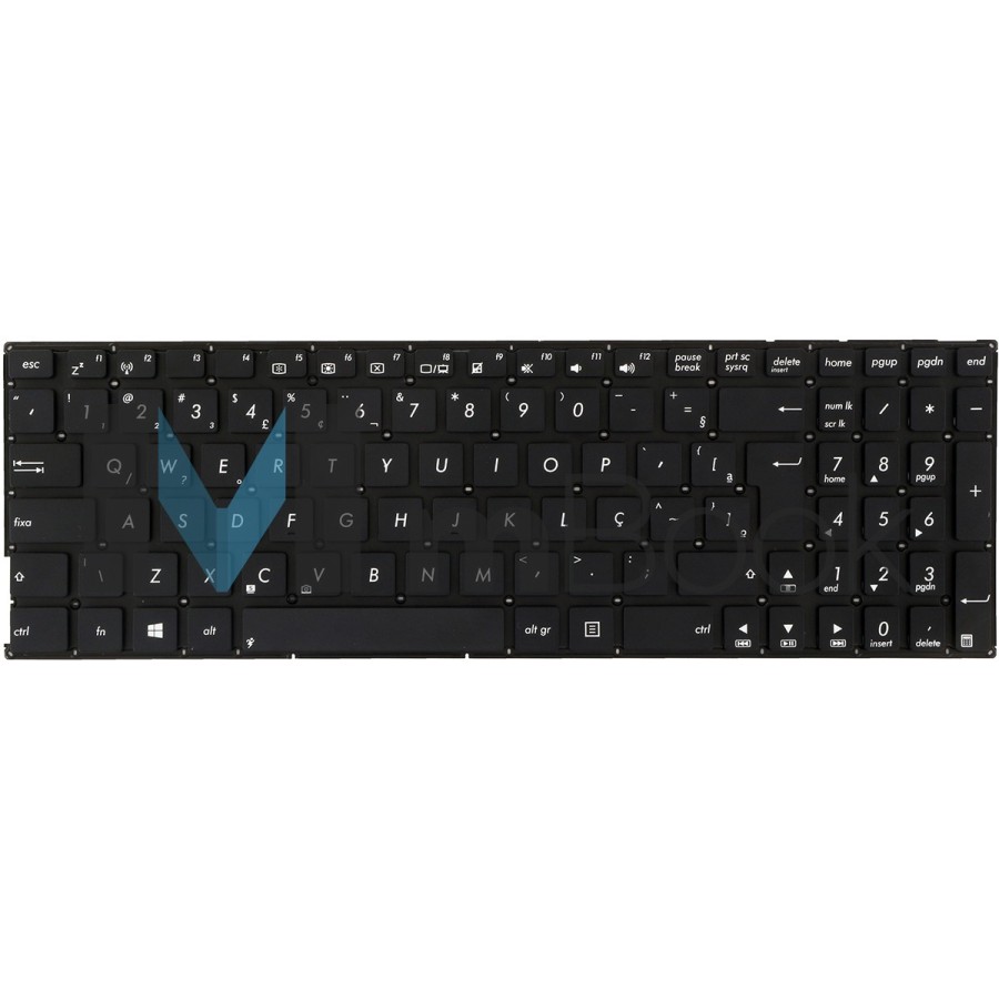 Teclado para Asus compatível com 0KNB0-612WBR00