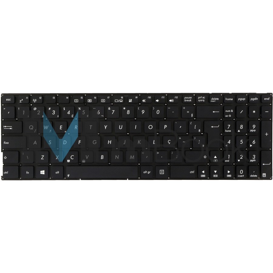 Teclado para Asus compatível com 9Z.N8SSQ.001