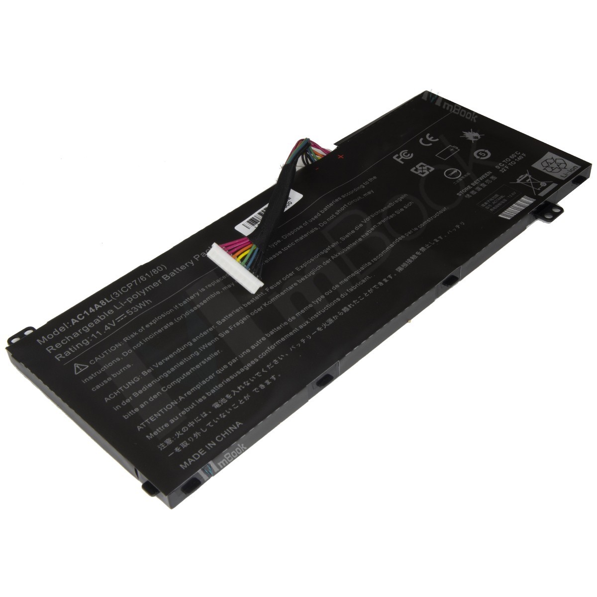 Bateria para Acer compatível com PN AC14A8L