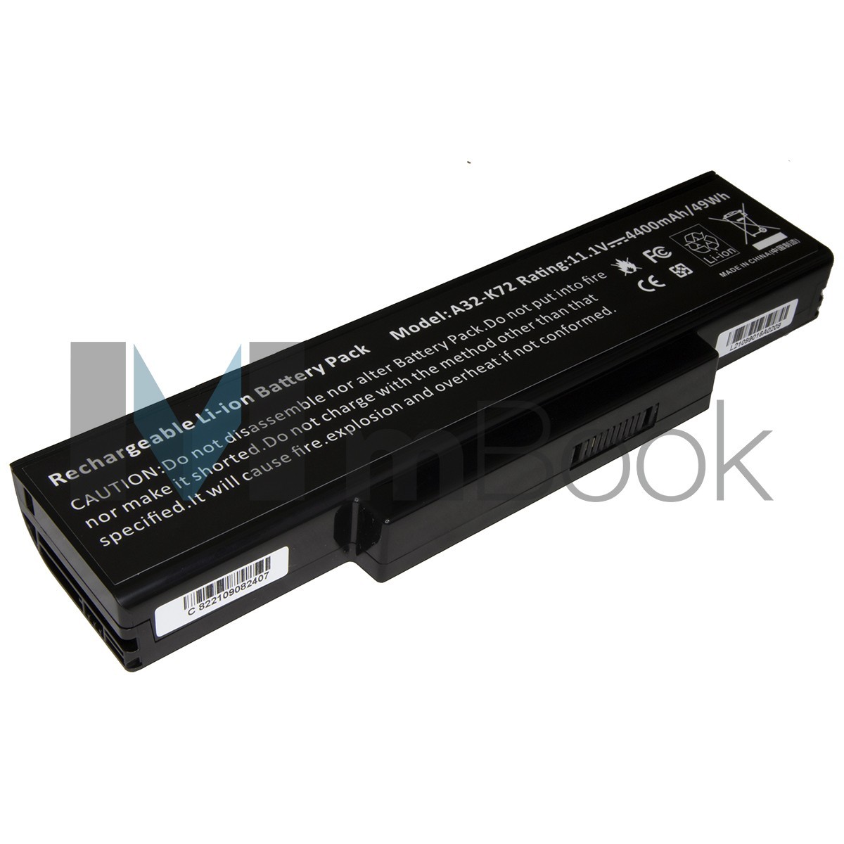 Bateria para notebook Asus N71 A72F, 