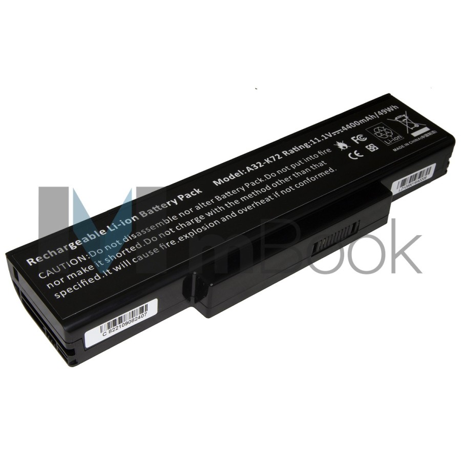 Bateria para Asus compatível com PN A32-K72 A32-N71
