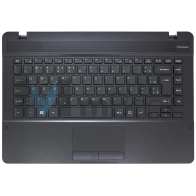 Teclado c/ Palmrest Para Samsung Np370e4k Cor Preta