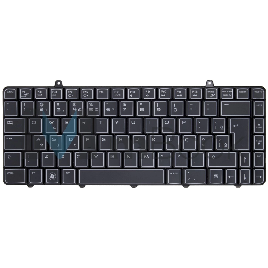 Teclado pra Dell Alienware compatível com PN 0kmvnt sem leds