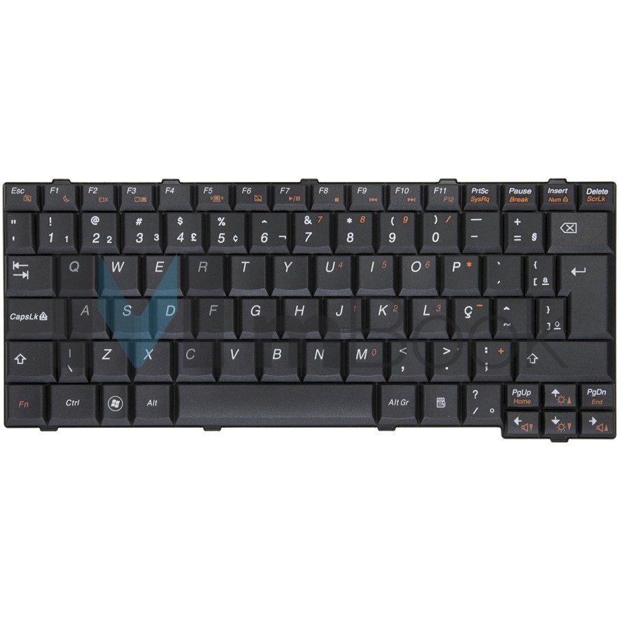 Teclado para Lenovo compatível com PN 25-00520 BR, 