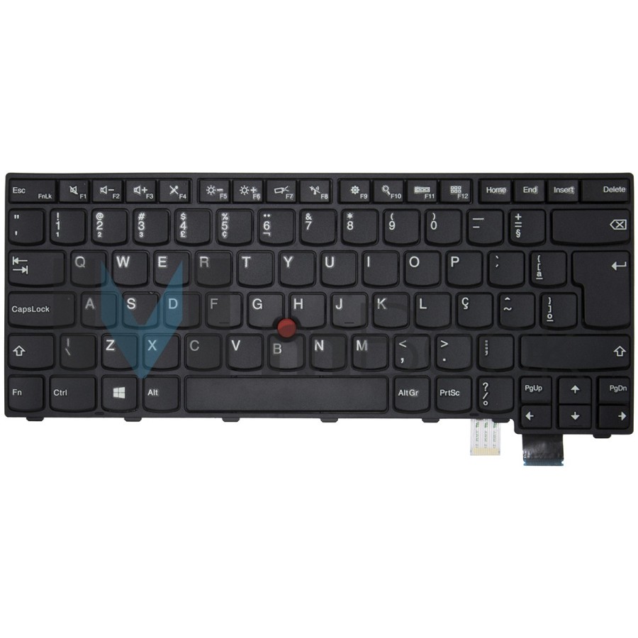 Teclado Para Lenovo Compatível Com Pn Sn20h42323 Layout Br Ç