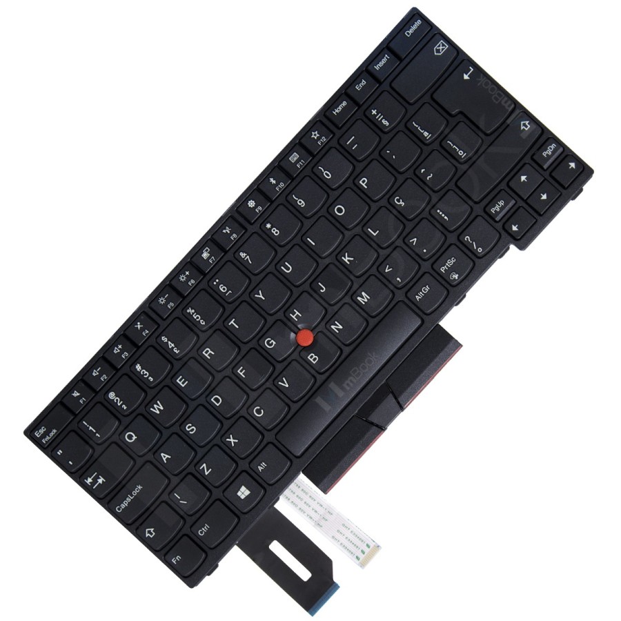 Teclado para Lenovo compatível com PN 01YP360 BR com Ç