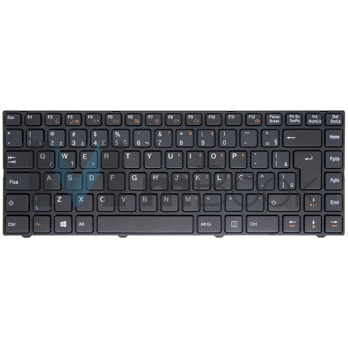 Teclado pra notebook compatível com PN pk130zm1a16, 