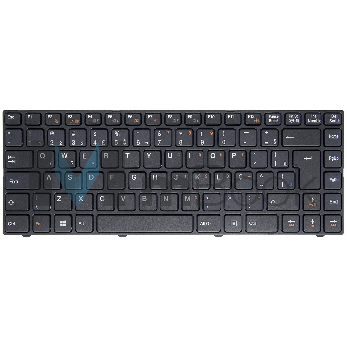 Teclado pra notebook compatível com PN PK130ZM1B24, 
