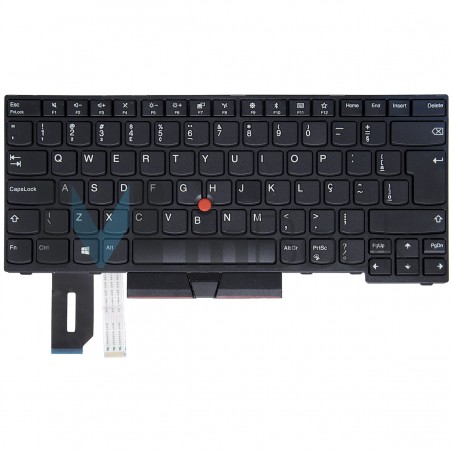 Teclado para Lenovo ThinkPad E480 Type 20KN BR com Ç