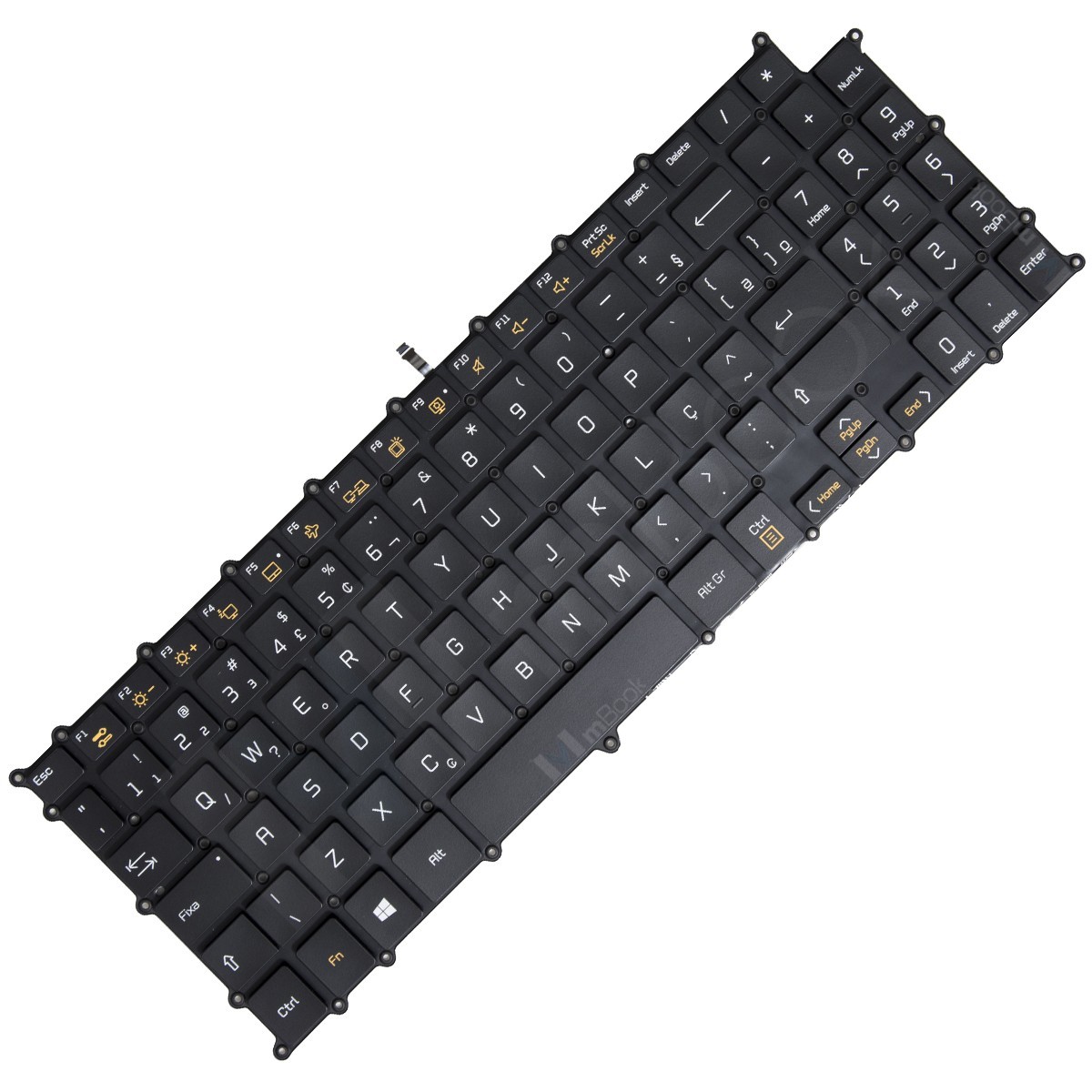 Teclado para LG Gram 15z980-e Preto ABNT BR com Ç, 