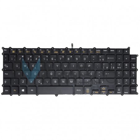 Teclado para LG Gram 15z980-e Preto ABNT BR com Ç