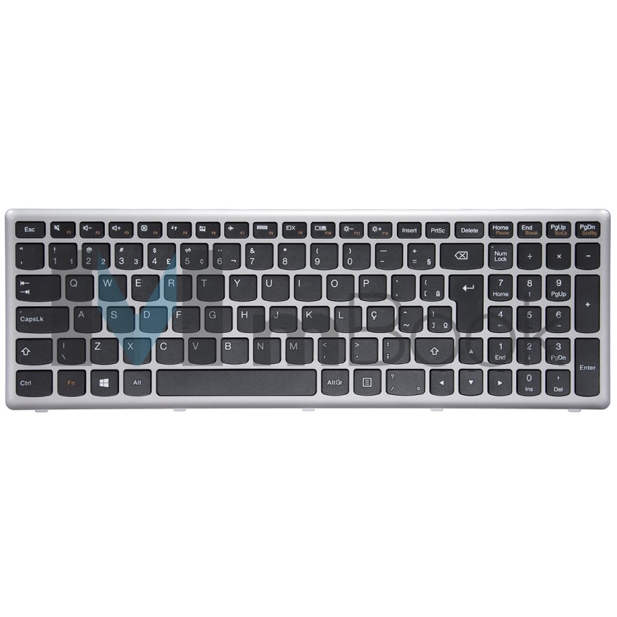 Teclado para Lenovo compatível com PN 25-206237, 