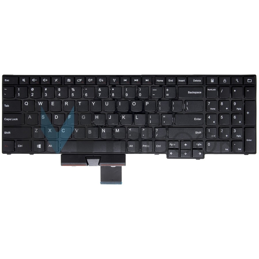 Teclado para Lenovo compatível com PN 04W2480 Sem PointStick