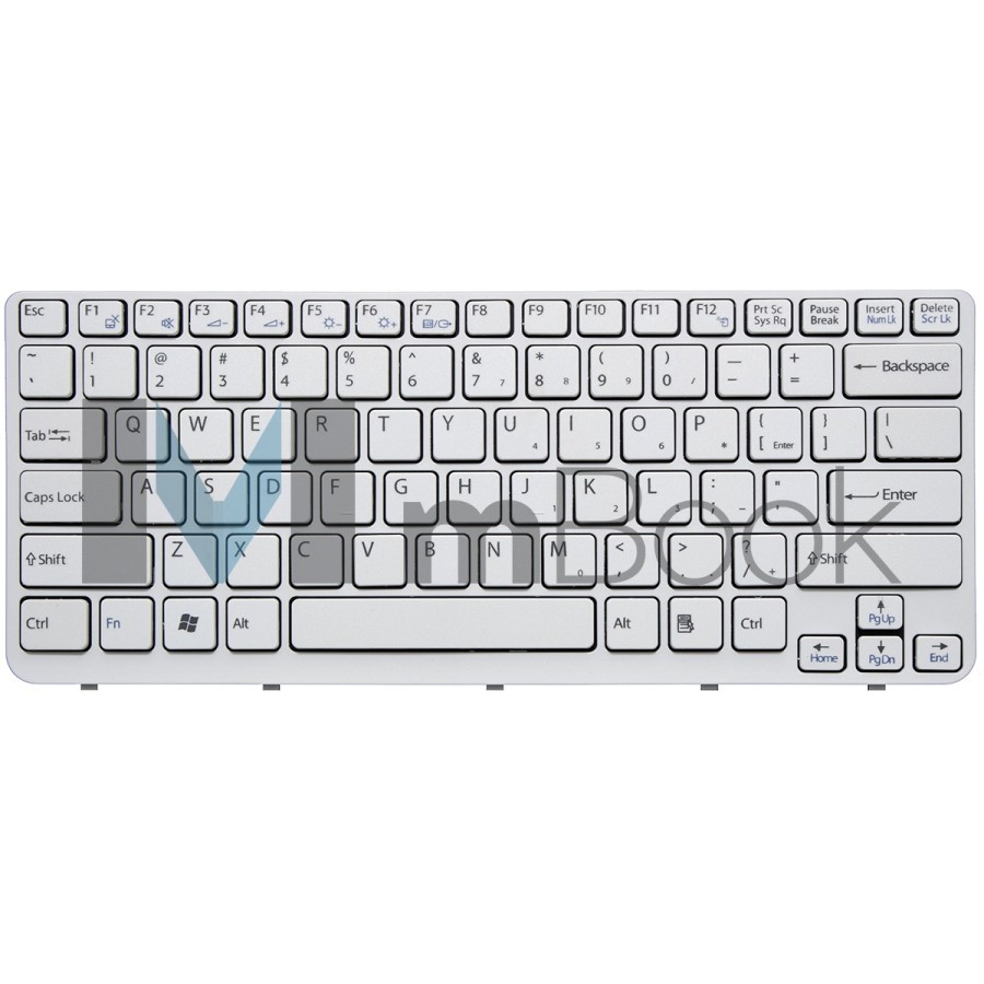 Teclado pra Sony Vaio Sve14111elw Branco Layout Us