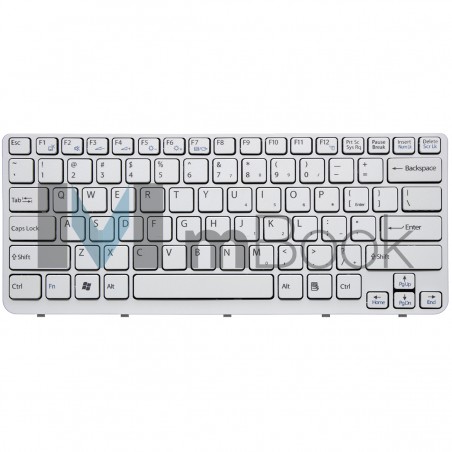 Teclado pra Sony Vaio Sve1412 Branco Layout Us