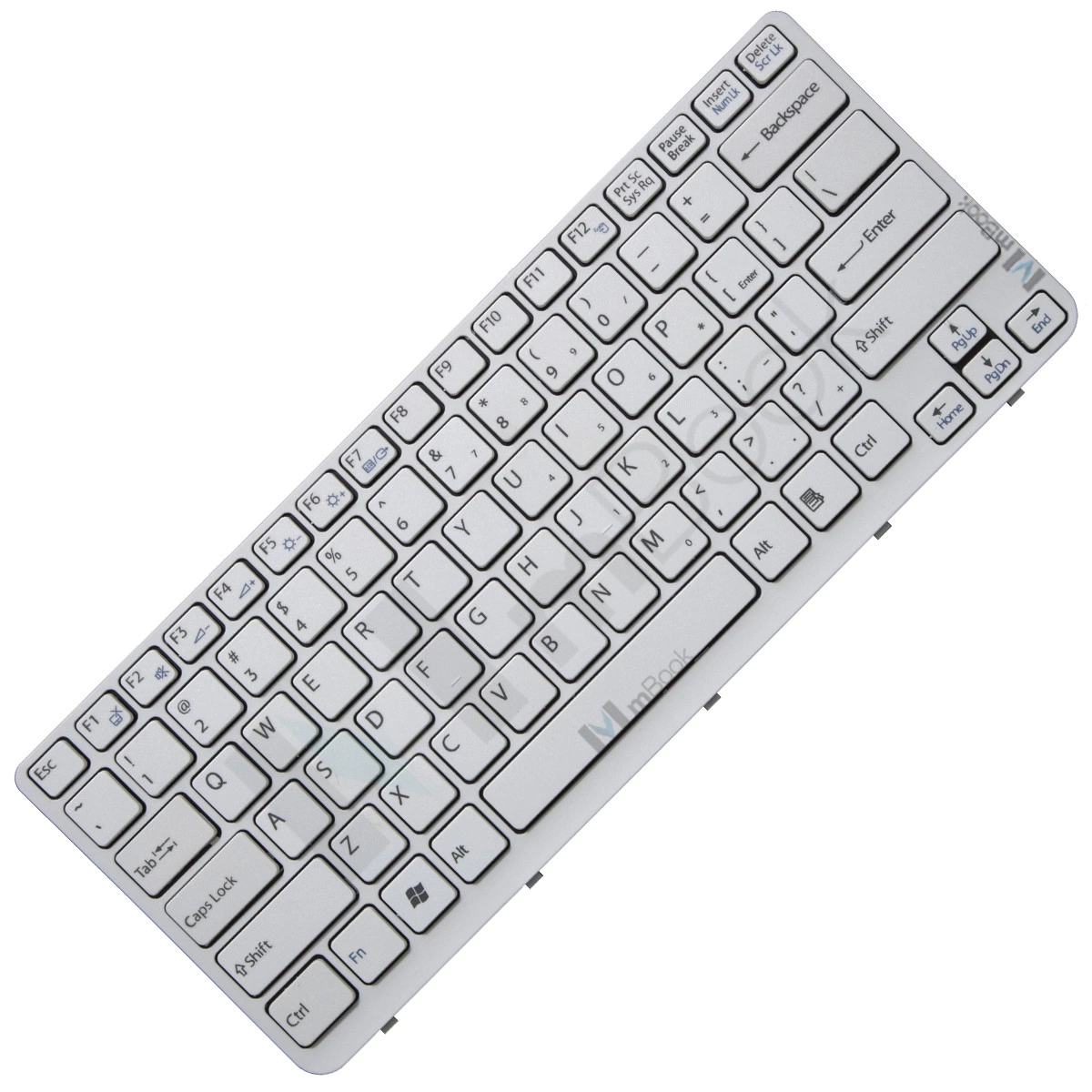 Teclado pra Sony Vaio Sve14111en Branco Layout Us Teclado pra Sony Vaio Sve14111en Branco Layout Us