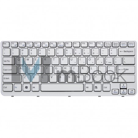 Teclado pra Sony Vaio Sve14121cv Branco Layout Us