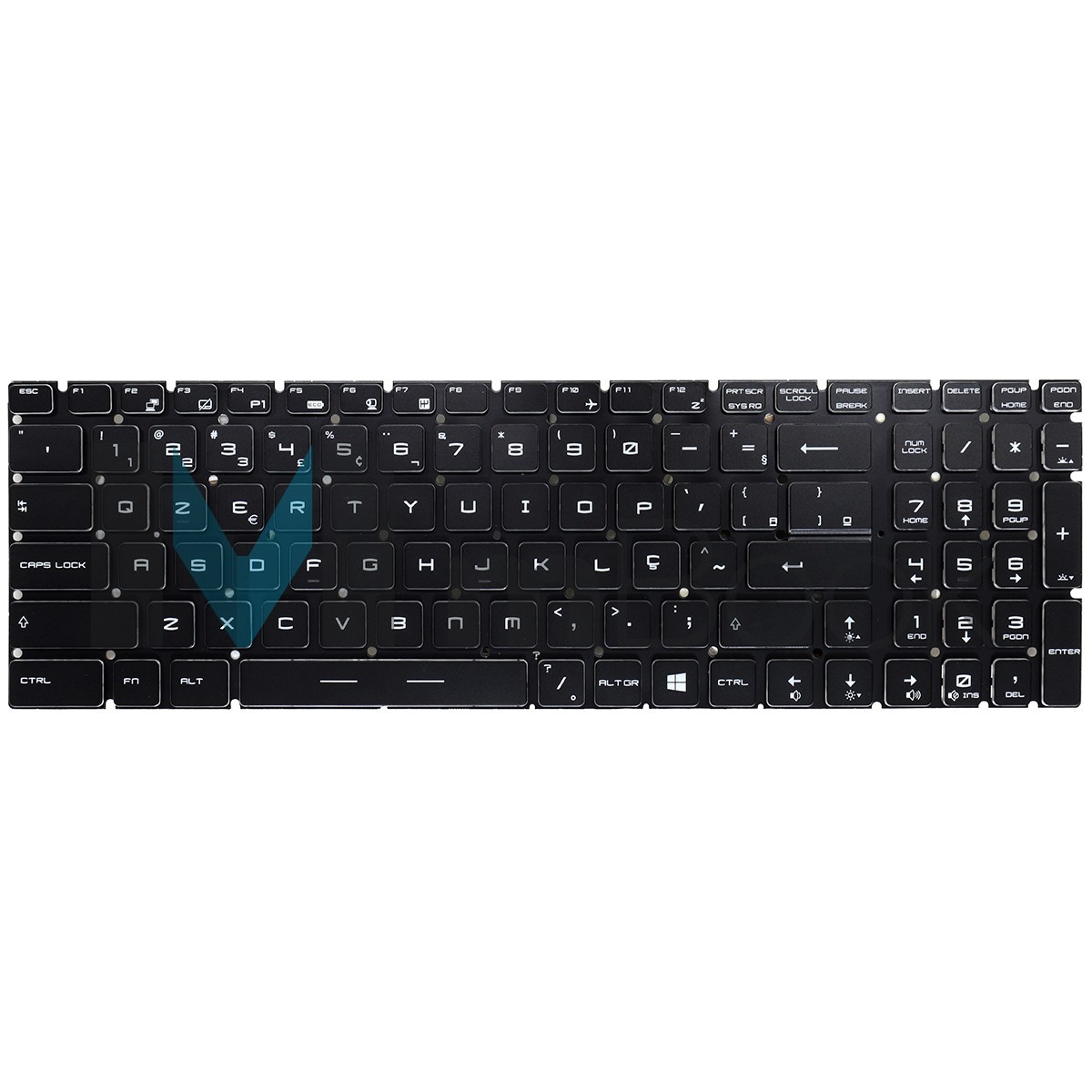 Teclado Para Msi Compatível Com Pn Nsk-fb1bn Com Led, 