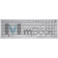 Teclado Para Sony Branco Pcg-71312l Pcg-71313l Moldura Us Teclado Para Sony Branco Pcg-71312l Pcg-71313l Moldura Us