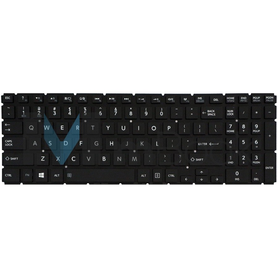 Teclado para Toshiba Satellite L50-cbt2nx2 L50-cbt2nx3 US