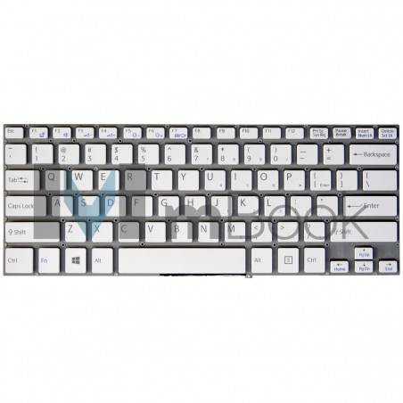 Teclado pra Sony compatível c/ 9Z.NABBQ.001 Layout US Branco