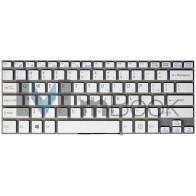 Teclado pra Sony Vaio SVF14A14CXS Layout US Branco