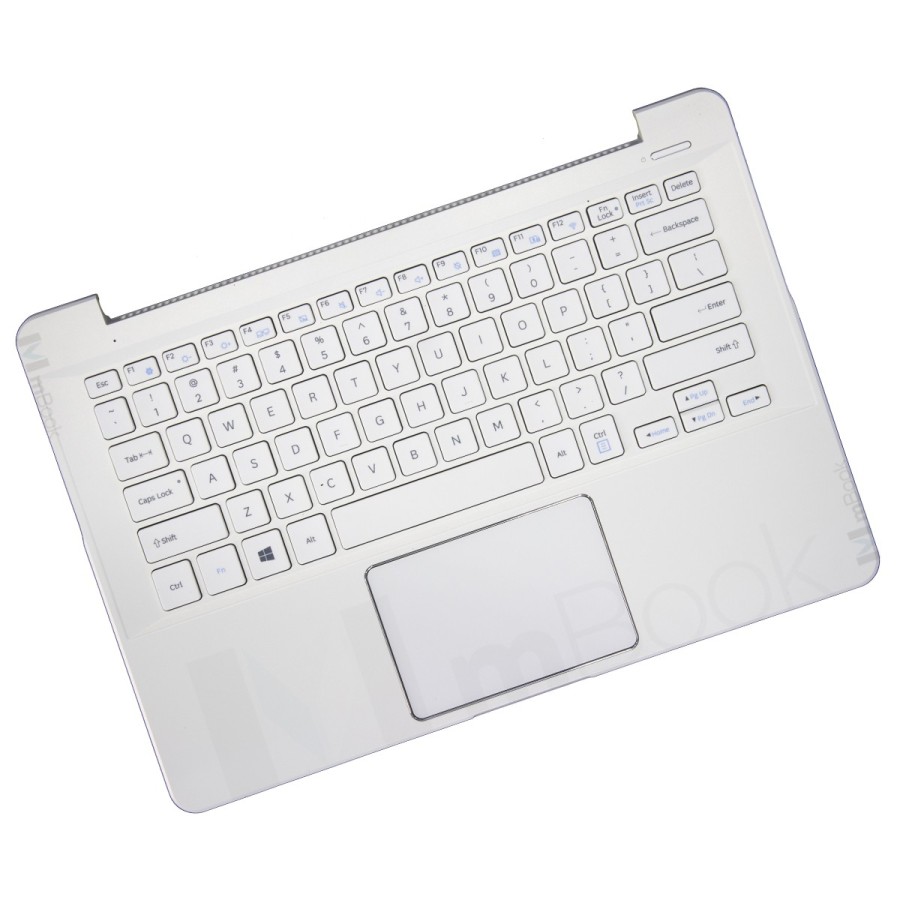 Teclado para Samsung NP910S3K branco com restpad, 