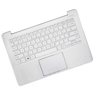 Teclado para Samsung NP910S3K branco com restpad, 